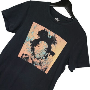 Andy Warhol Basquiat Graphic T-Shirt Mens Medium Black Uniqlo SPRZNY Art Tee